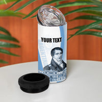 Custom Argentina Manuel Belgrano 4 in 1 Can Cooler Tumbler Flag Day - Patriotic Sun of May