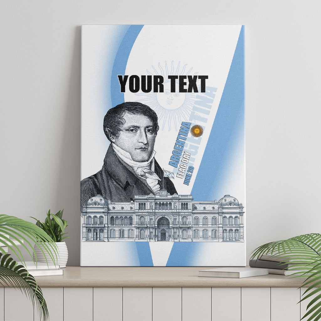 Custom Argentina Manuel Belgrano Canvas Wall Art Flag Day - Patriotic Sun of May