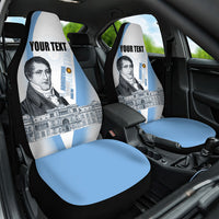 Custom Argentina Manuel Belgrano Car Seat Cover Flag Day - Patriotic Sun of May