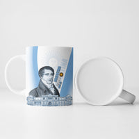 Custom Argentina Manuel Belgrano Ceramic Mug Flag Day - Patriotic Sun of May