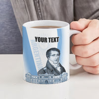 Custom Argentina Manuel Belgrano Ceramic Mug Flag Day - Patriotic Sun of May