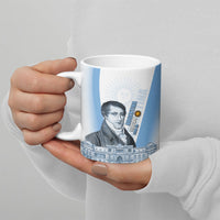 Custom Argentina Manuel Belgrano Ceramic Mug Flag Day - Patriotic Sun of May