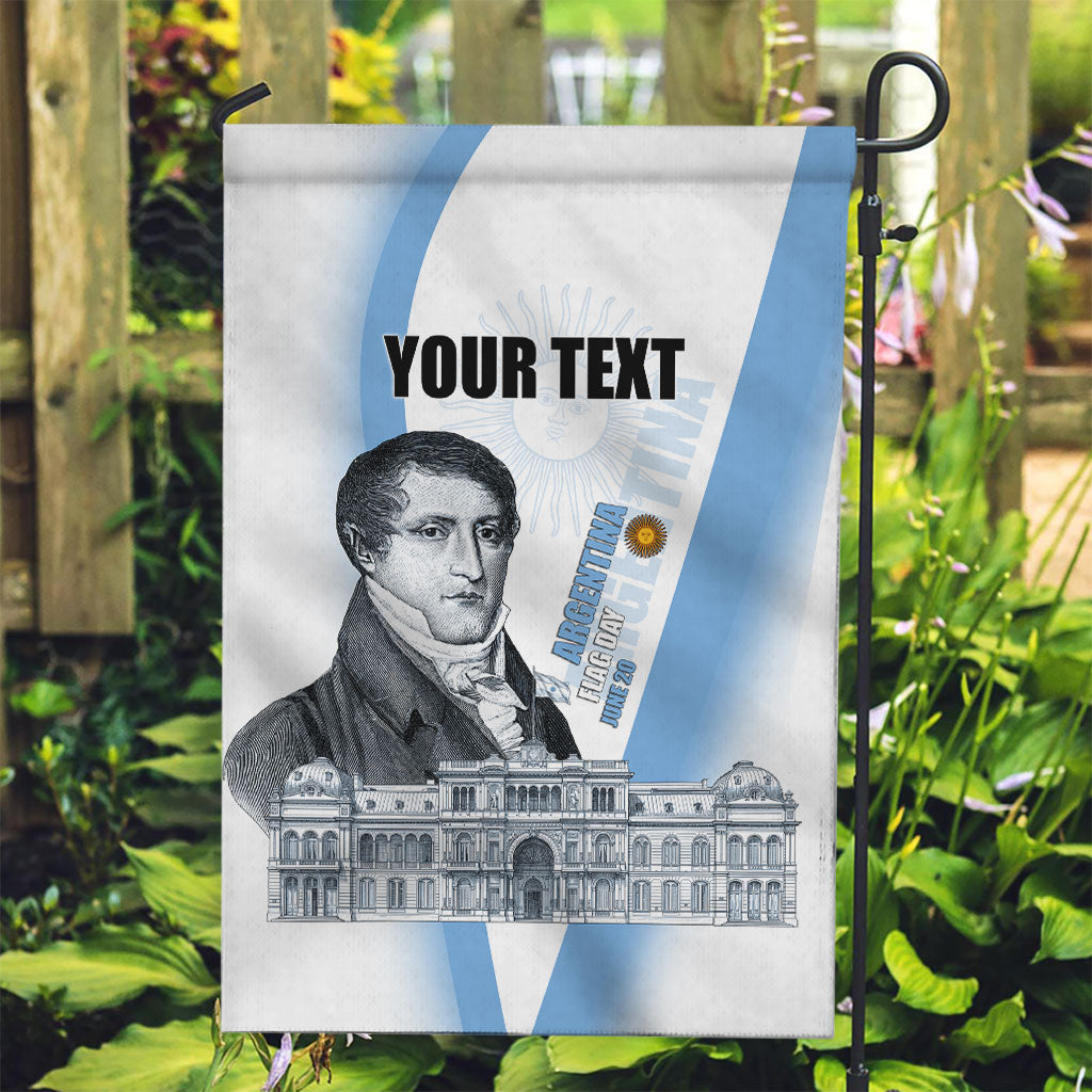 Custom Argentina Manuel Belgrano Garden Flag Flag Day - Patriotic Sun of May