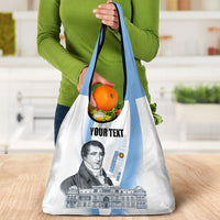 Custom Argentina Manuel Belgrano Grocery Bag Flag Day - Patriotic Sun of May