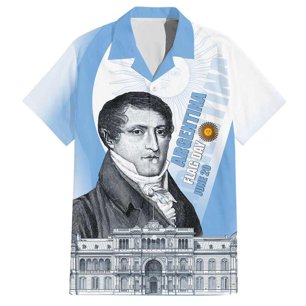Custom Argentina Manuel Belgrano Hawaiian Shirt Flag Day - Patriotic Sun of May