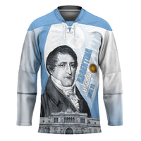 Custom Argentina Manuel Belgrano Hockey Jersey Flag Day - Patriotic Sun of May