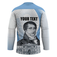 Custom Argentina Manuel Belgrano Hockey Jersey Flag Day - Patriotic Sun of May