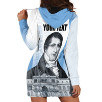 Custom Argentina Manuel Belgrano Hoodie Dress Flag Day - Patriotic Sun of May