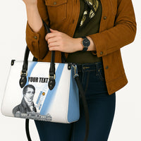 Custom Argentina Manuel Belgrano Leather Bag Flag Day - Patriotic Sun of May