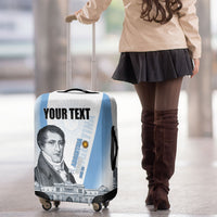 Custom Argentina Manuel Belgrano Luggage Cover Flag Day - Patriotic Sun of May