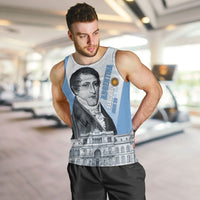 Custom Argentina Manuel Belgrano Men Tank Top Flag Day - Patriotic Sun of May