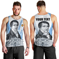 Custom Argentina Manuel Belgrano Men Tank Top Flag Day - Patriotic Sun of May