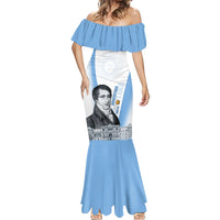 Custom Argentina Manuel Belgrano Mermaid Dress Flag Day - Patriotic Sun of May