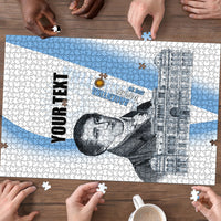 Custom Argentina Manuel Belgrano Puzzle Flag Day - Patriotic Sun of May