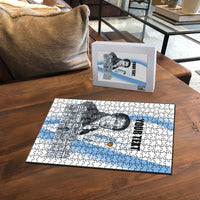 Custom Argentina Manuel Belgrano Puzzle Flag Day - Patriotic Sun of May