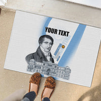 Custom Argentina Manuel Belgrano Rubber Doormat Flag Day - Patriotic Sun of May