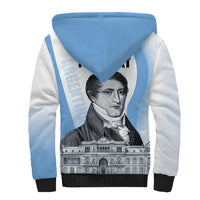 Custom Argentina Manuel Belgrano Sherpa Hoodie Flag Day - Patriotic Sun of May