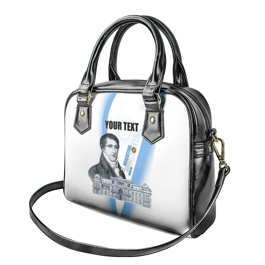 Custom Argentina Manuel Belgrano Shoulder Handbag Flag Day - Patriotic Sun of May