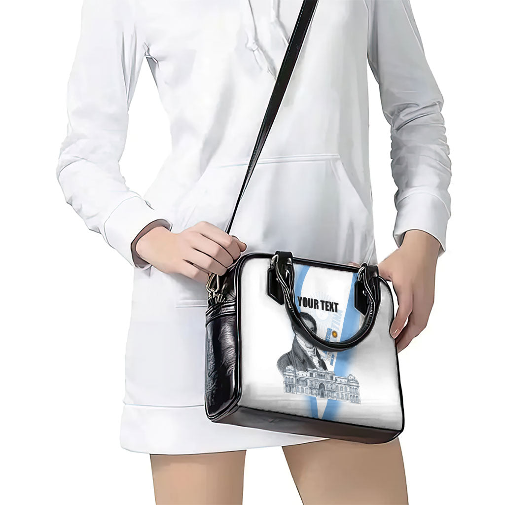 Custom Argentina Manuel Belgrano Shoulder Handbag Flag Day - Patriotic Sun of May