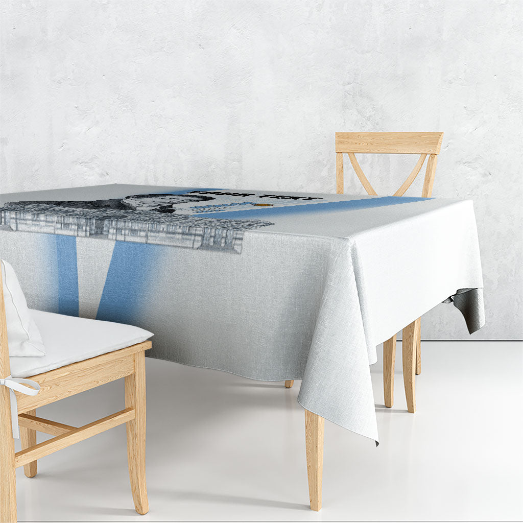 Custom Argentina Manuel Belgrano Tablecloth Flag Day - Patriotic Sun of May