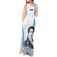 Custom Argentina Manuel Belgrano Tank Maxi Dress Flag Day - Patriotic Sun of May