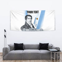Custom Argentina Manuel Belgrano Tapestry Flag Day - Patriotic Sun of May
