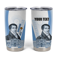 Custom Argentina Manuel Belgrano Tumbler Cup Flag Day - Patriotic Sun of May