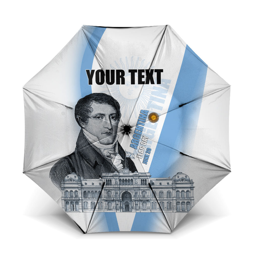 Custom Argentina Manuel Belgrano Umbrella Flag Day - Patriotic Sun of May
