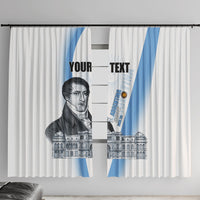 Custom Argentina Manuel Belgrano Window Curtain Flag Day - Patriotic Sun of May