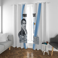 Custom Argentina Manuel Belgrano Window Curtain Flag Day - Patriotic Sun of May
