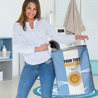 Personalized Argentina Flag Day Laundry Basket Sun Of May Sol De Mayo - National Emblem Patriotism