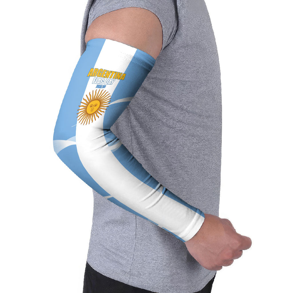 Personalized Argentina Flag Day Arm Sleeves Sun Of May Sol De Mayo - National Emblem Patriotism
