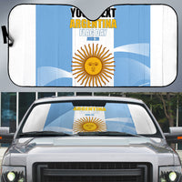 Personalized Argentina Flag Day Auto Sun Shade Sun Of May Sol De Mayo - National Emblem Patriotism