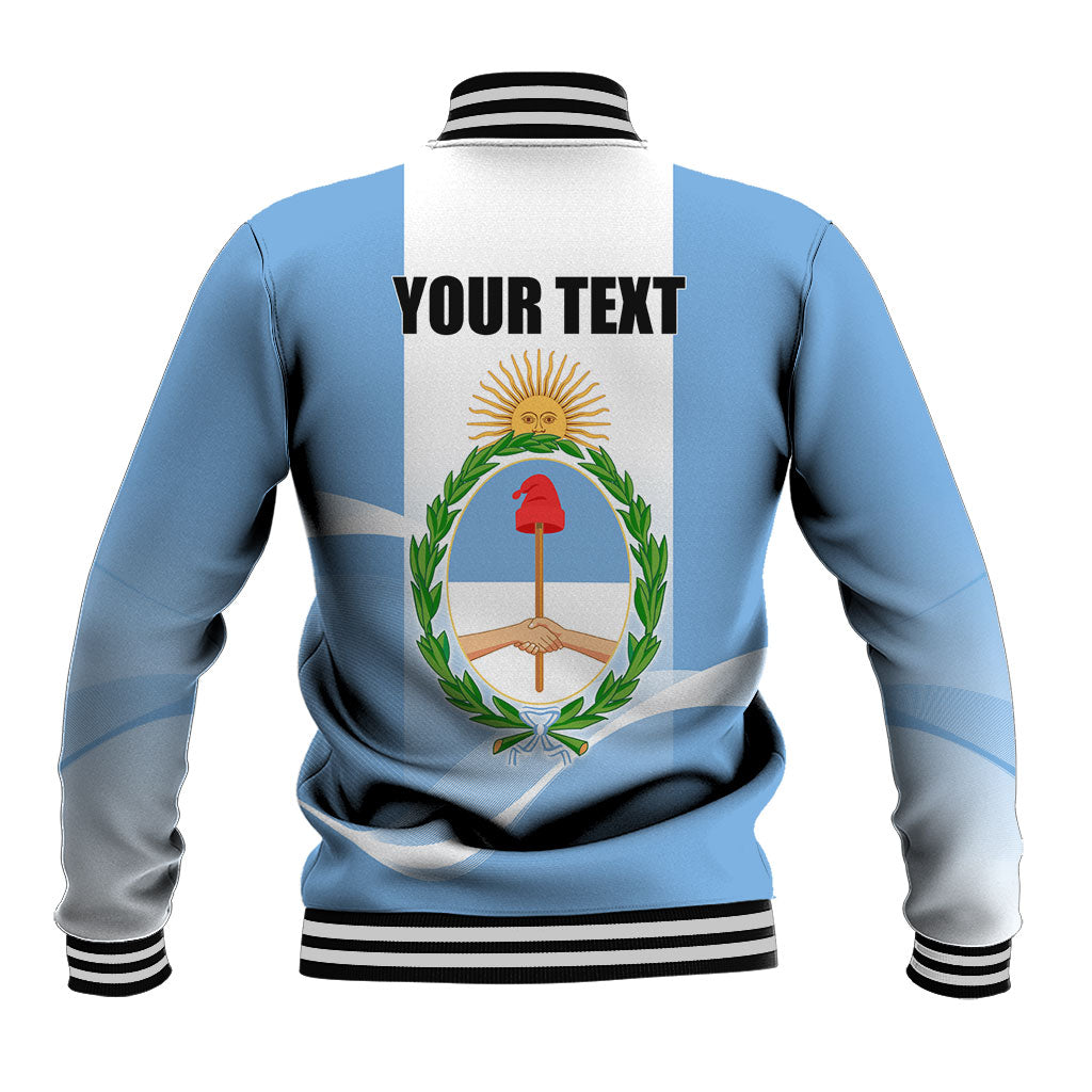 Personalized Argentina Flag Day Baseball Jacket Sun Of May Sol De Mayo - National Emblem Patriotism