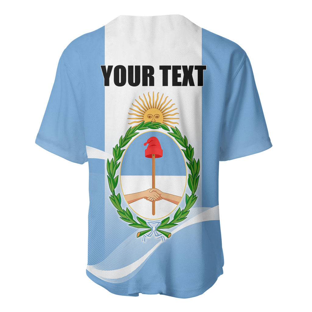 Personalized Argentina Flag Day Baseball Jersey Sun Of May Sol De Mayo - National Emblem Patriotism