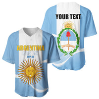 Personalized Argentina Flag Day Baseball Jersey Sun Of May Sol De Mayo - National Emblem Patriotism