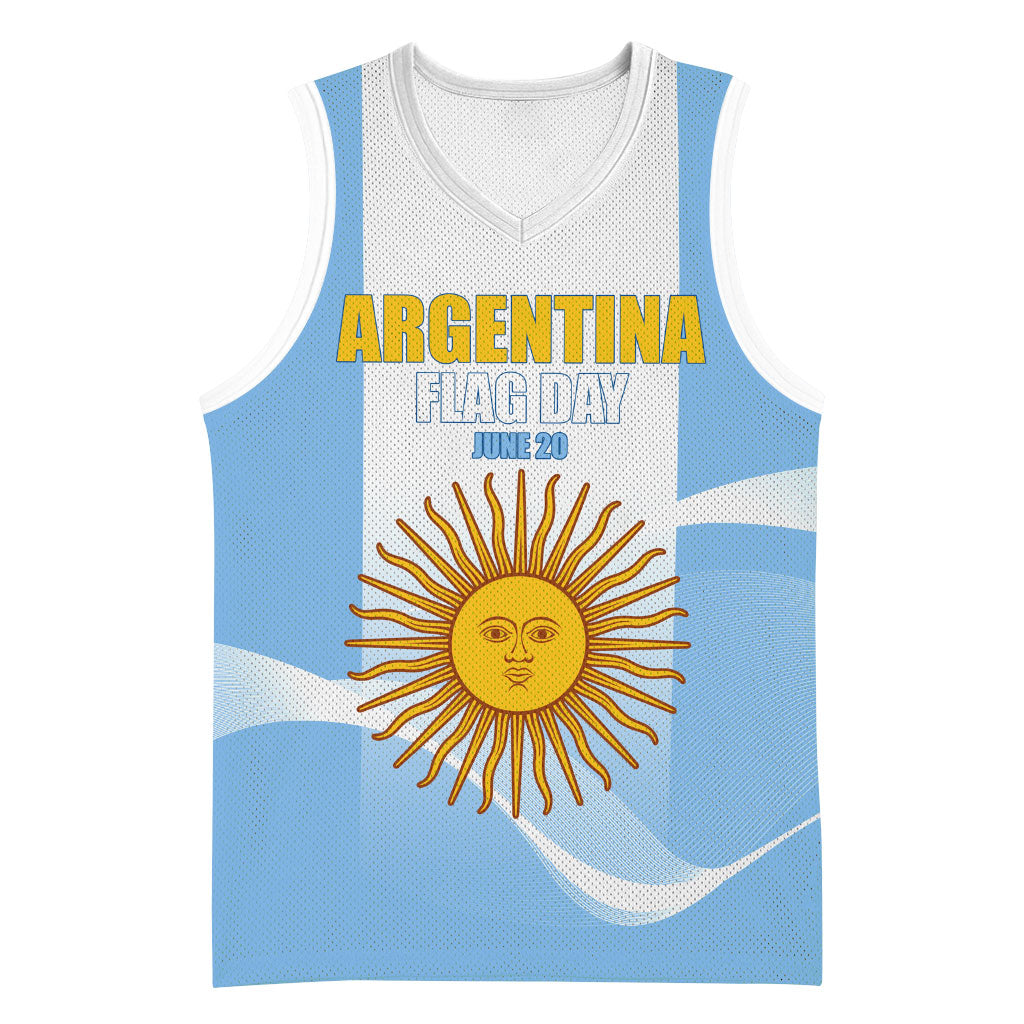 Personalized Argentina Flag Day Basketball Jersey Sun Of May Sol De Mayo - National Emblem Patriotism