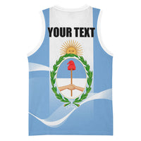 Personalized Argentina Flag Day Basketball Jersey Sun Of May Sol De Mayo - National Emblem Patriotism