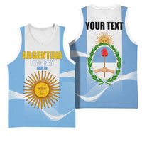 Personalized Argentina Flag Day Basketball Jersey Sun Of May Sol De Mayo - National Emblem Patriotism