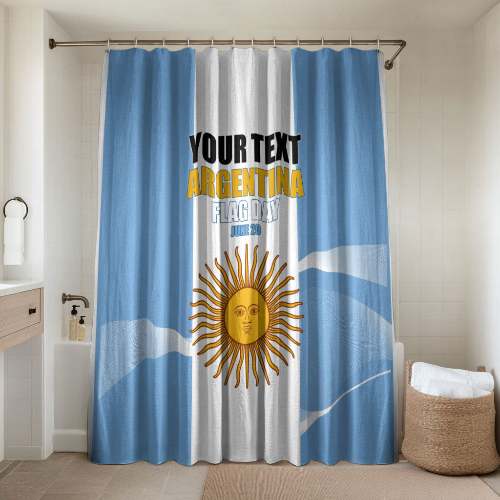 Personalized Argentina Flag Day Bathroom Set Sun Of May Sol De Mayo - National Emblem Patriotism