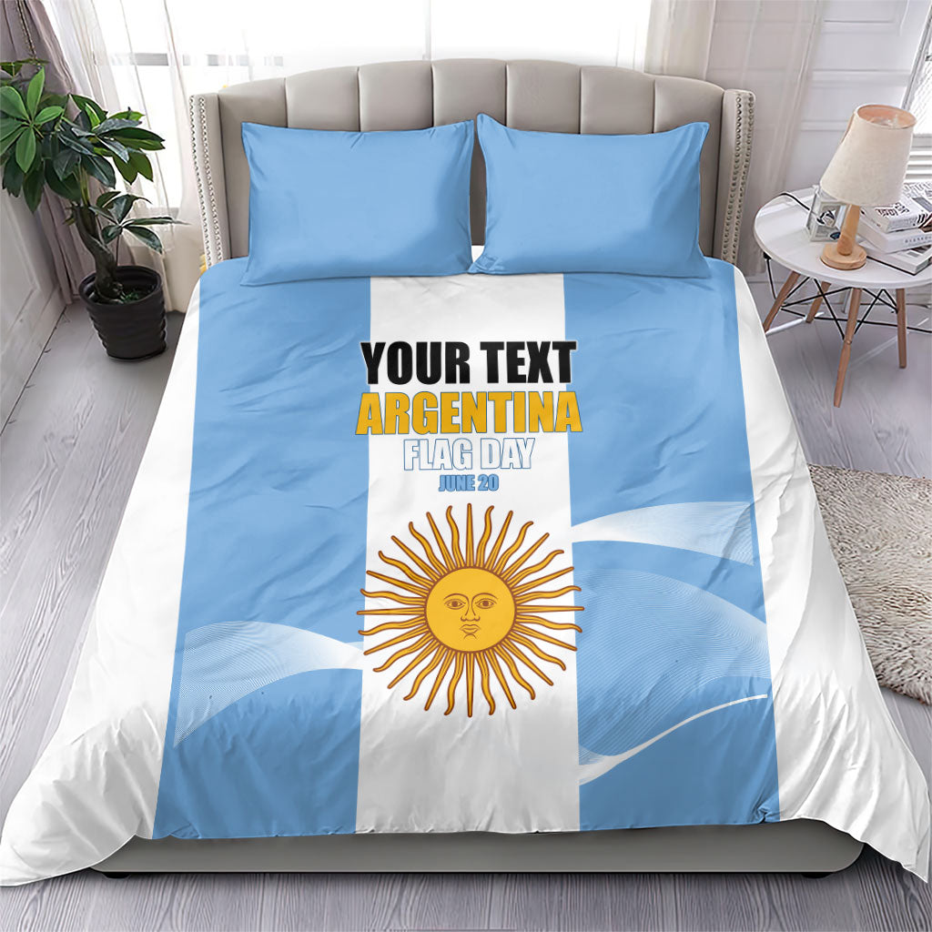 Personalized Argentina Flag Day Bedding Set Sun Of May Sol De Mayo - National Emblem Patriotism