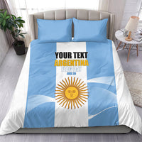 Personalized Argentina Flag Day Bedding Set Sun Of May Sol De Mayo - National Emblem Patriotism