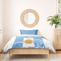 Personalized Argentina Flag Day Bedding Set Sun Of May Sol De Mayo - National Emblem Patriotism