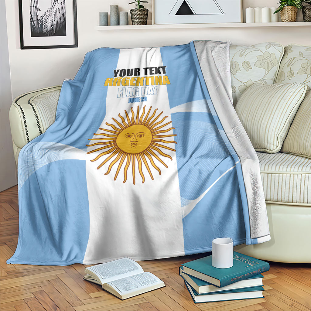 Personalized Argentina Flag Day Blanket Sun Of May Sol De Mayo - National Emblem Patriotism