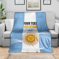 Personalized Argentina Flag Day Blanket Sun Of May Sol De Mayo - National Emblem Patriotism