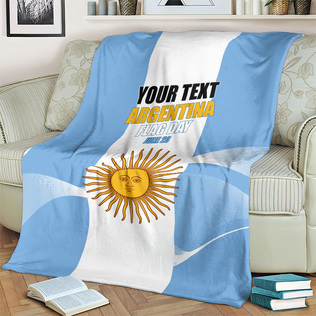 Personalized Argentina Flag Day Blanket Sun Of May Sol De Mayo - National Emblem Patriotism