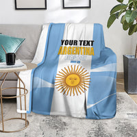Personalized Argentina Flag Day Blanket Sun Of May Sol De Mayo - National Emblem Patriotism