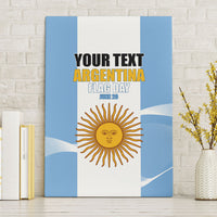 Personalized Argentina Flag Day Canvas Wall Art Sun Of May Sol De Mayo - National Emblem Patriotism