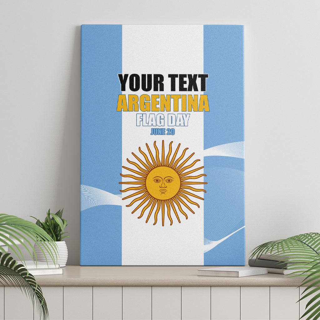Personalized Argentina Flag Day Canvas Wall Art Sun Of May Sol De Mayo - National Emblem Patriotism