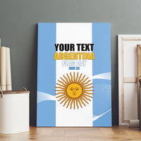 Personalized Argentina Flag Day Canvas Wall Art Sun Of May Sol De Mayo - National Emblem Patriotism